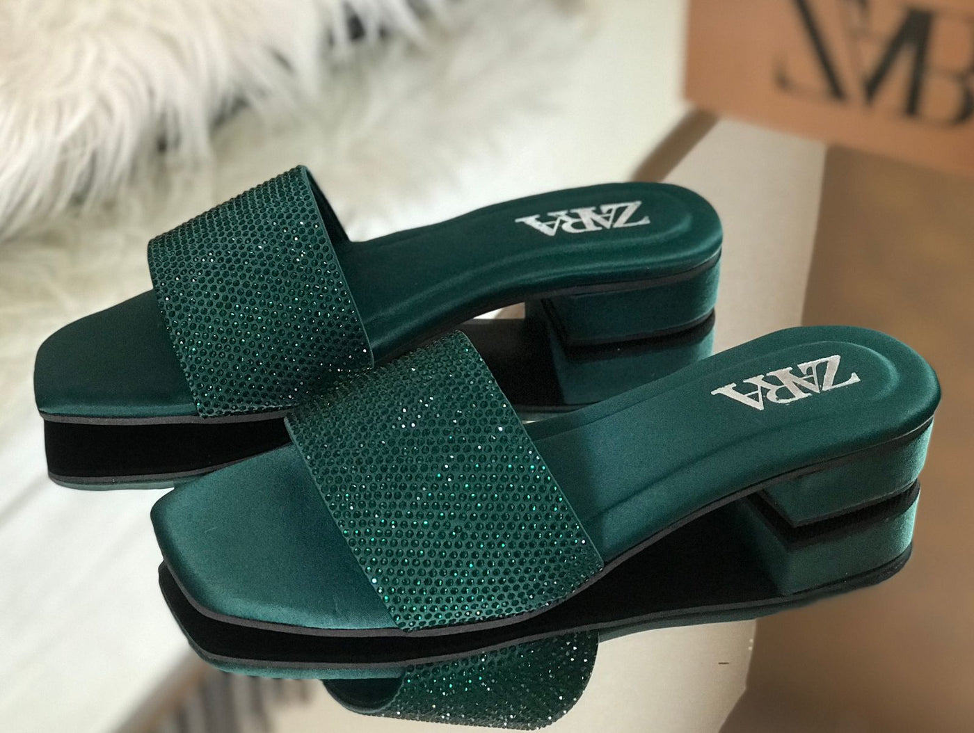New ZARA Stone Sandals