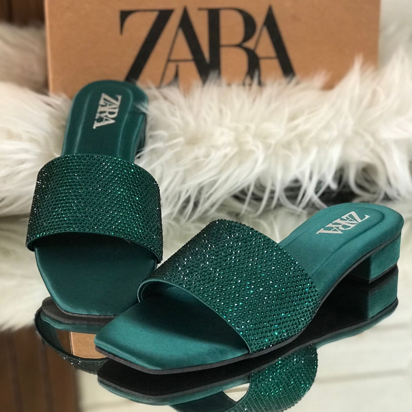New ZARA Stone Sandals