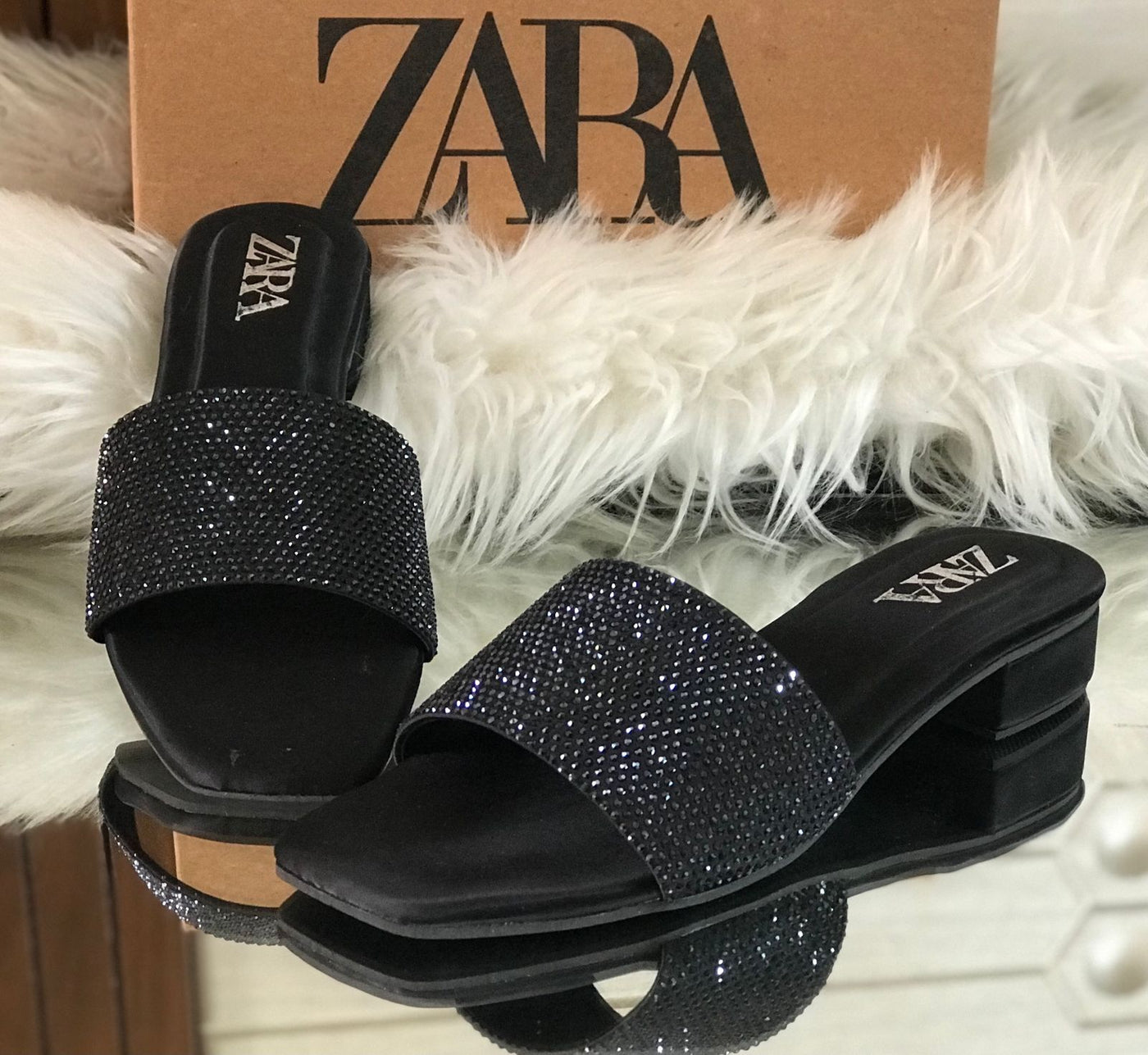 New ZARA Stone Sandals